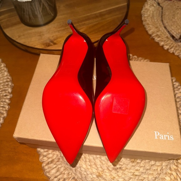 Christian Louboutin Black Patent Leather Heels - Picture 3 of 6